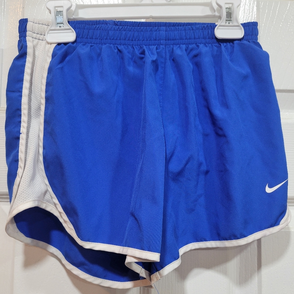 Nike Kid’s Royal Blue Athletic Shorts with White Trim, Size L